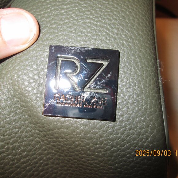 Rachael Zoe Olive Green with Sherpa Crossbody Purse - Picture 8 of 12